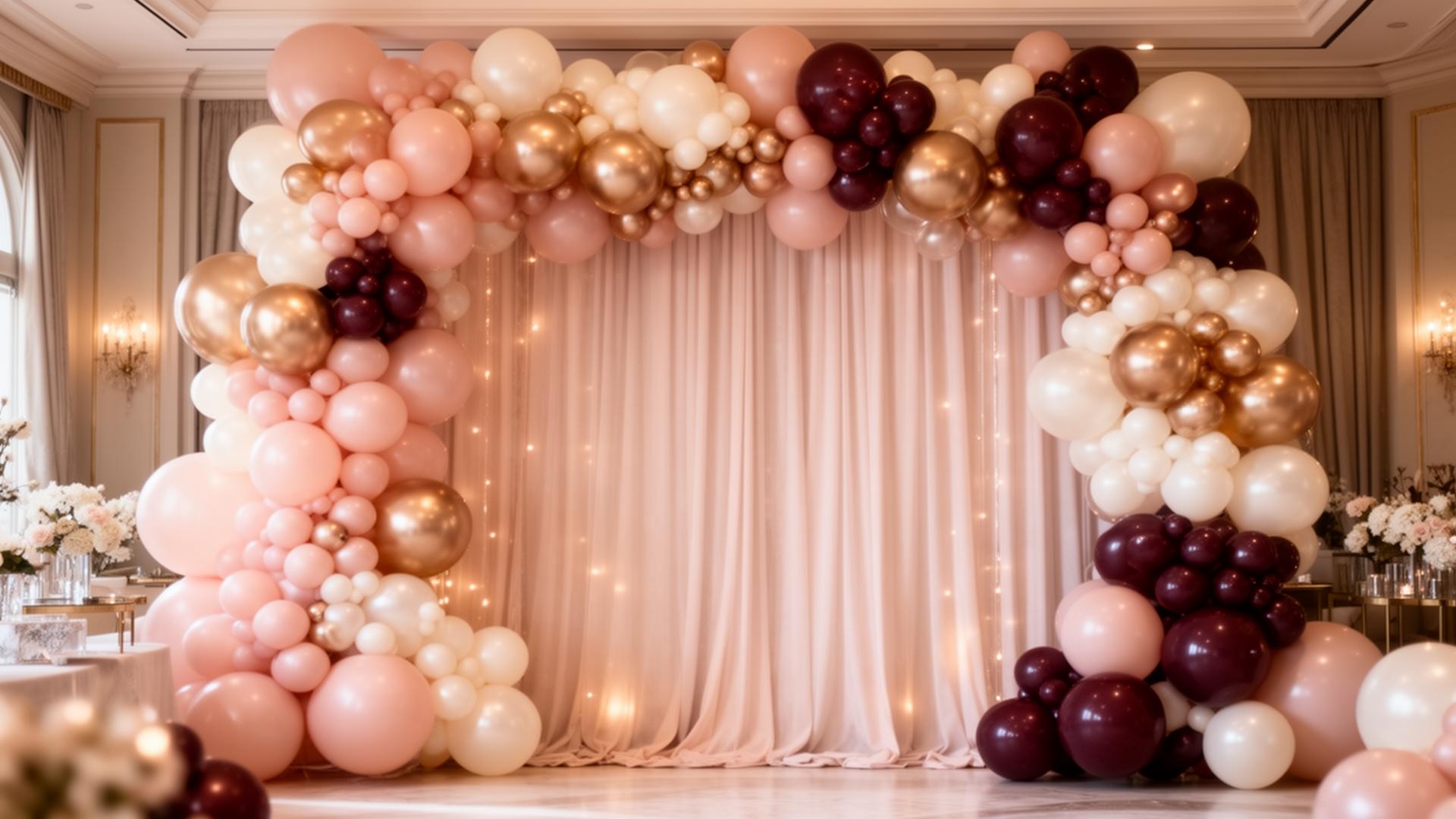 Luxury balloon installation by PartyLuxe Events Orlando